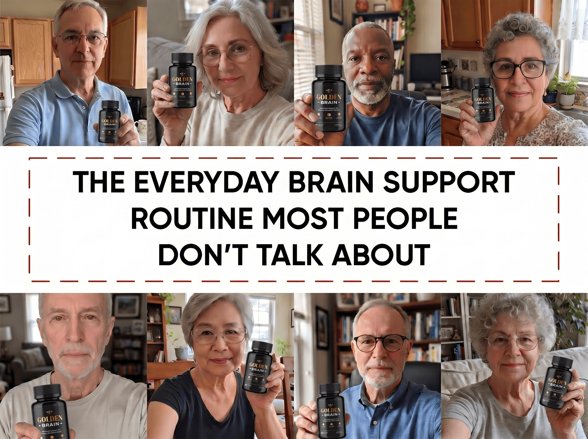 GoldenBrain customers everyday brain support routine